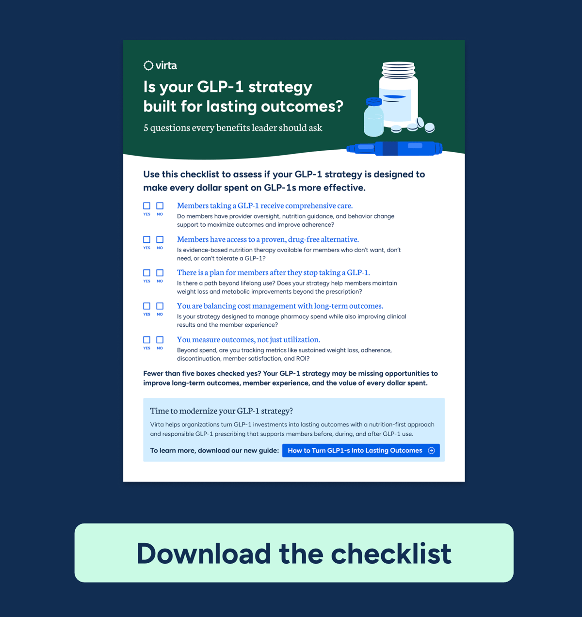 Checklist: Is your GLP-1 strategy built for lasting outcomes?